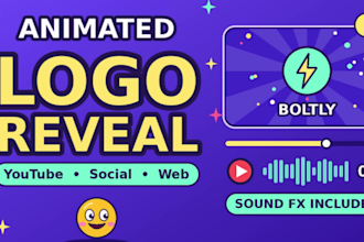 create cartoon animated logo intro or reveal for your brand