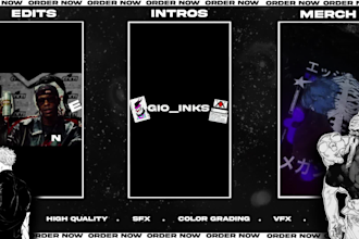 make anime edits, intro, advertisement, outro or instagram or tiktok edit
