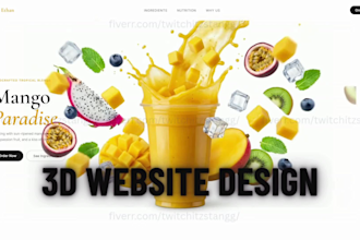 build a 3d animated vibe coded website with scroll animations