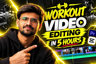 edit workout, gym, fitness, yoga videos instagram youtube