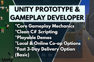 code your unity game mechanic, system or prototype