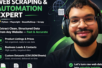 scrape, extract data for your business