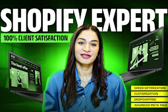 setup profitable shopify website or shopify store design