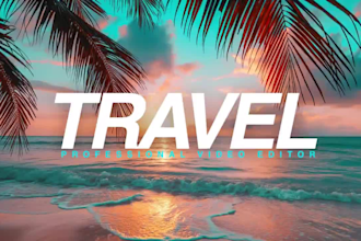 edit professional travel vlogs and cinematic drone videos