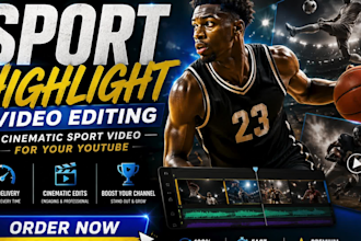 edit cinematic sports highlights and sport videos