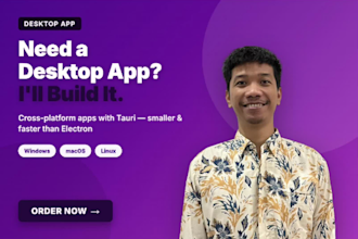 build your windows, mac, and linux desktop app with tauri