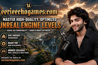 do level , environment and lighting design in unreal engine