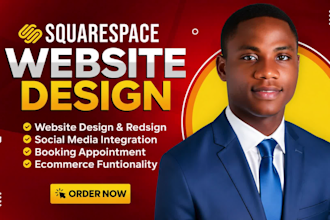 build squarespace website, design or redesign squarespace website development