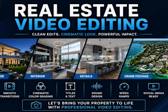 edit cinematic real estate property videos