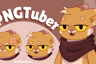 make a cute pngtuber avatar for twitch and youtube