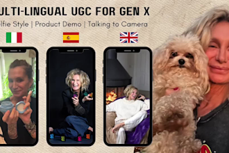 create engaging ugc videos ads spokesperson female genx