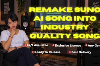 remake ai song into real human music with HQ result