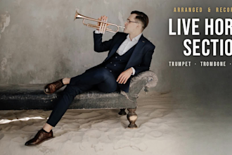 arrange and record a live horn section