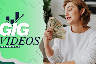 create professional gig video with voice over and script