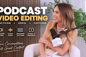 edit your podcast video with professional multicam editing