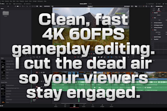sync audio and cut raw 4k gameplay footage for your video