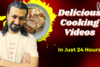 create delicious cooking video in just 24 hours
