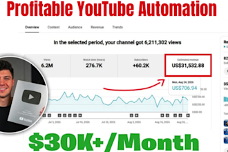 build, grow youtube automation channel, boost automated cash cow videos revenue
