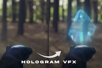 do 3d hologram fan, 3d hologram product, 3d hologram animation, hologram fan