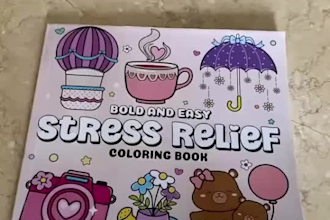 design bold and easy coloring books for amazon KDP and etsy