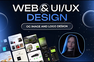 do figma UI UX and web design for website, app, landing page