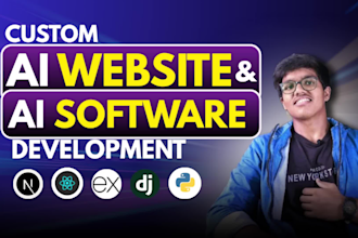 develop ai website, ai chatbot, ai web application, ai software
