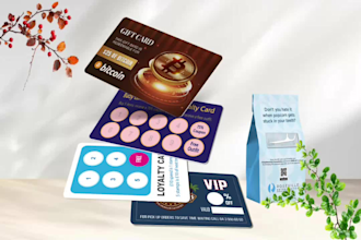 design gift card, voucher, discount card, coupon, VIP card
