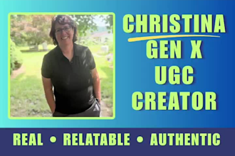 create everyday product ugc videos as a real grandma and mom