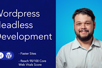 create wordpress headless cms website