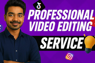 edit your youtube, gaming, vlog and tutorial videos professionally