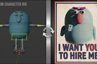 do 3d character rigging and game ready animations in blender
