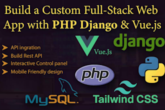 develop custom website with django and mysql