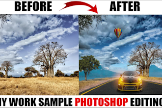 manipulation, remove people and object,text in photoshop editing