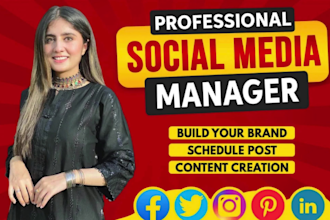 be your social media marketing manager and content creator