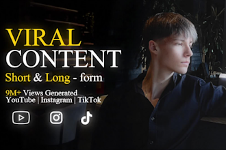 edit viral shorts and youtube videos that drive growth