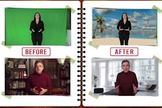 change and remove any video background professionally