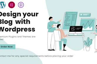 design wordpress blog website