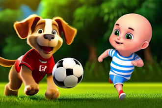 create kids educational video and nursery rhymes for your kids channel