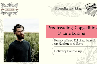 be your book editor and proofreader