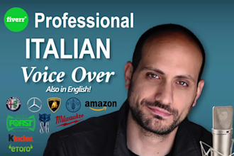 record the best italian male voice over