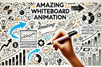 create a 2d whiteboard animation explainer doodle video
