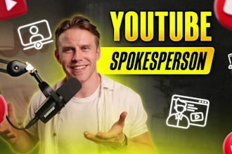 be your youtube video creator, spokesperson, producer