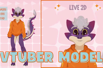 design and rig your 2d vtuber model