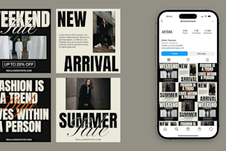 video motion design poster social media post or stories