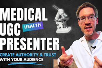 film a medical spokesperson video script read german ugc
