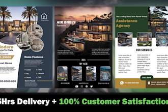 design modern real estate flyer