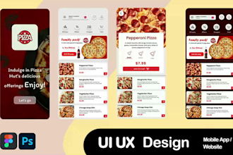 create mobile app and website uiux designs in figma