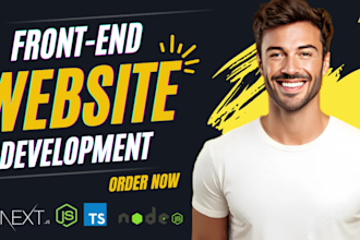 build a website with full stack next js, typescript, node js, mongodb