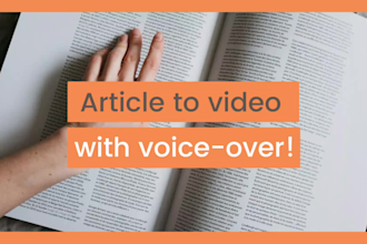 convert article to video with voice over