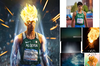do photo manipulation for the football team posters and sports